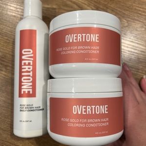 Overtone Rose Gold for Brown Hair Coloring Conditioner & Daily Conditioner